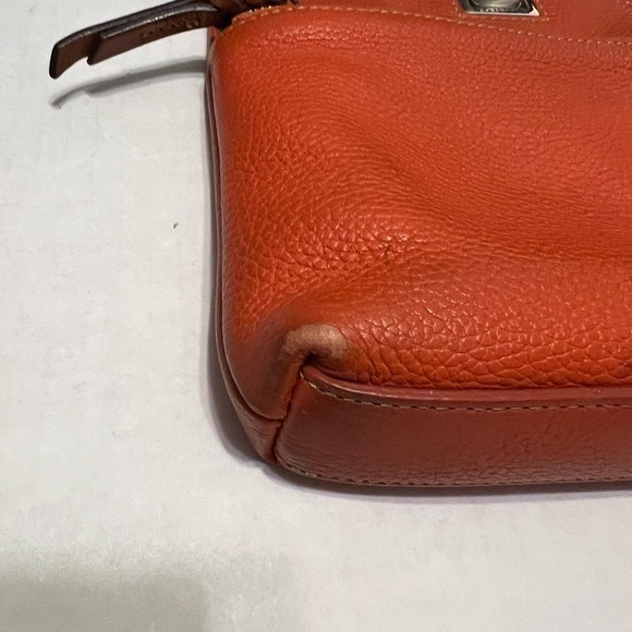 Dooney & Bourke Pumpkin Orange Dillen Letter Carrier Crossbody - Picture 8 of 10
